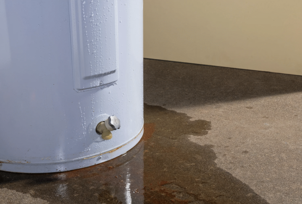 water heater leaking
